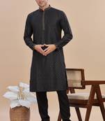 Arruga sylish sequins embroidery rayon kurta pajama