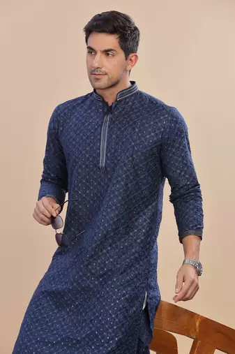 Arruga sylish sequins embroidery rayon kurta pajama
