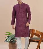 Arruga sylish sequins embroidery rayon kurta pajama