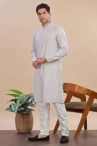Arruga sylish sequins embroidery rayon kurta pajama