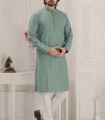 Arruga sylish sequins embroidery rayon kurta pajama