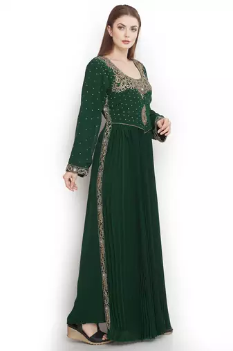 Paisely Embroidered Arabian Kaftan