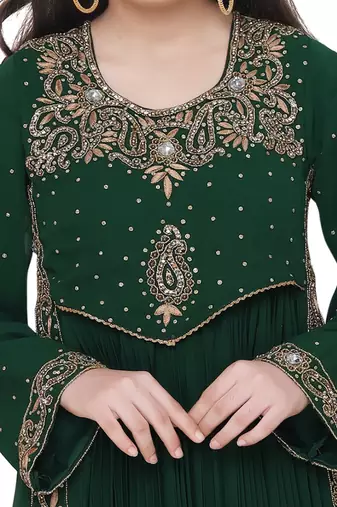 Paisely Embroidered Arabian Kaftan