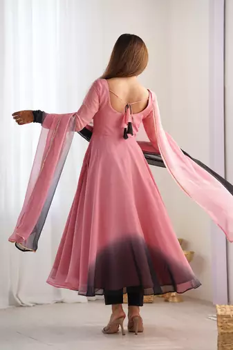 Glamorous Ombre Anarkali Set Twirl In Style!