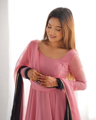 Glamorous Ombre Anarkali Set Twirl In Style! 5
