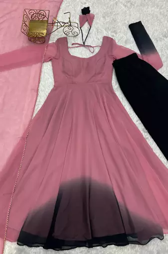 Glamorous Ombre Anarkali Set Twirl In Style!