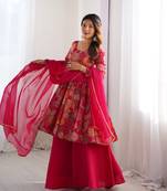  Festive Bloom Kediyakurta Palazzo Set - Effortless Elegance! 