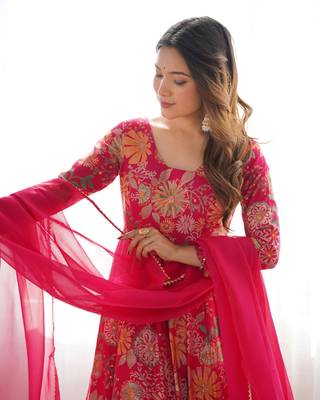  Festive Bloom Kediyakurta Palazzo Set - Effortless Elegance!  6