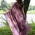 Women's maroon soft tussar silk printed and zari woven saree with blouse