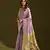 Women's purple soft muga cotton resham zari weaving traditional saree with blouse