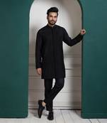 Midnight black kurta set