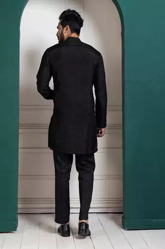 Midnight black kurta set