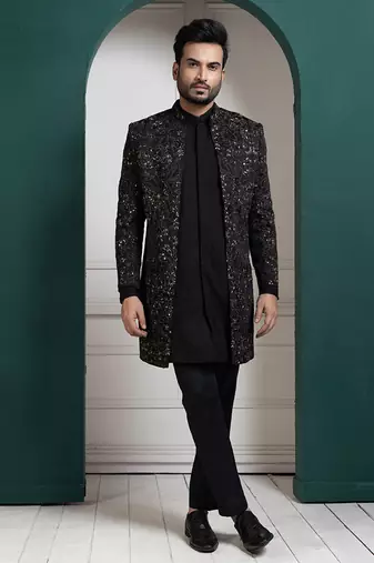 Midnight black kurta set
