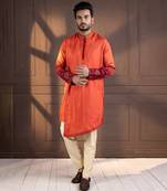 Sunset bloom embroidered kurta set
