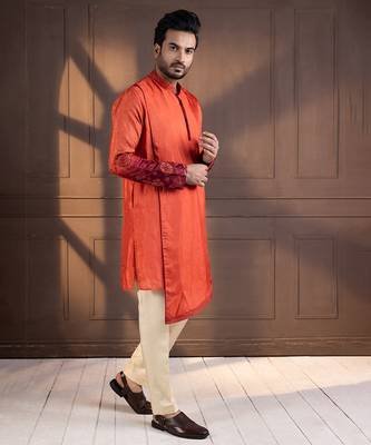 Sunset bloom embroidered kurta set 2