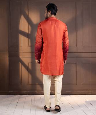 Sunset bloom embroidered kurta set 3