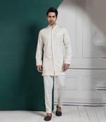 Regal ivory layered kurta set