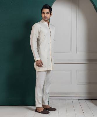 Regal ivory layered kurta set 2