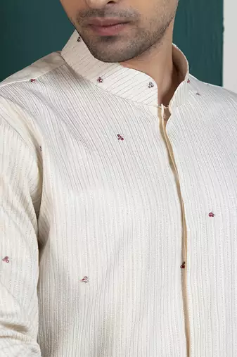 Regal ivory layered kurta set
