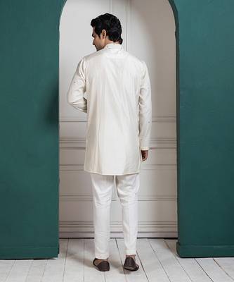 Regal ivory layered kurta set 4
