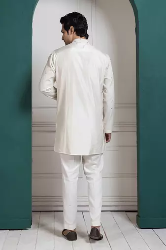 Regal ivory layered kurta set