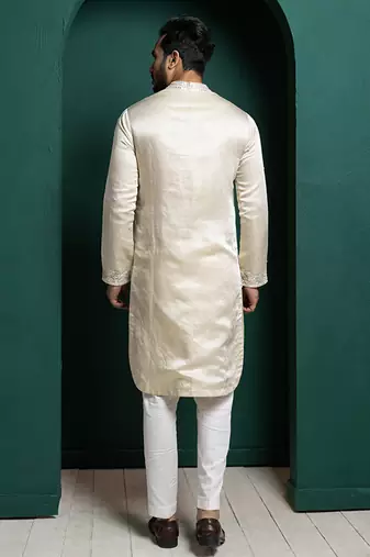 Ivory grace embroidered kurta set