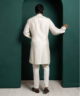 Ivory floral elegance kurta set 2