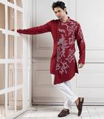 Scarlet vine embroidered kurta set