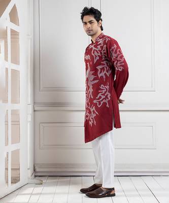 Scarlet vine embroidered kurta set 4