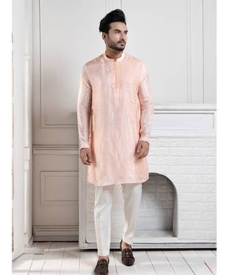 Peach blossom kurta set 1