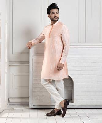 Peach blossom kurta set 2