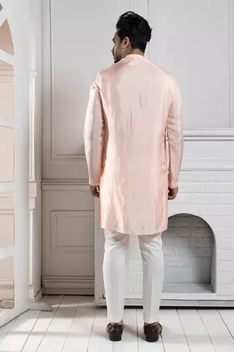 Peach blossom kurta set