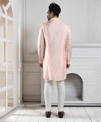 Heritage blush embroidered kurta set 2