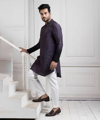 Eclipsed elegance embroidered kurta set 1