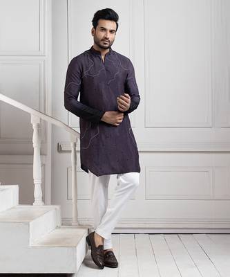 Eclipsed elegance embroidered kurta set 2