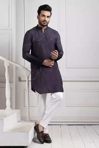 Eclipsed elegance embroidered kurta set