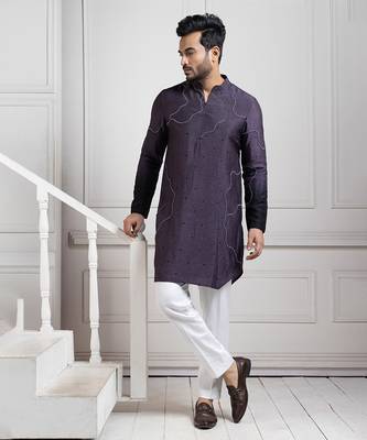 Eclipsed elegance embroidered kurta set 3