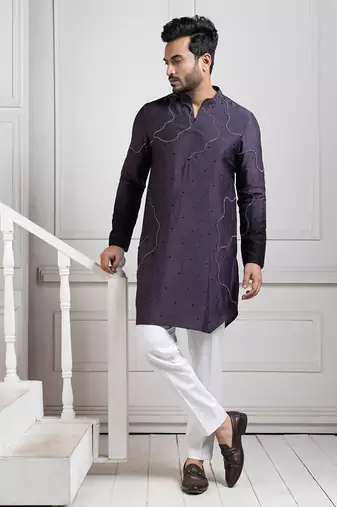 Eclipsed elegance embroidered kurta set