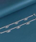 Silver color anklets