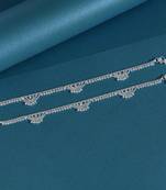 Silver color anklets