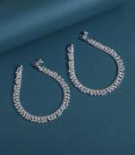 Silver color anklets