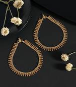 Gold color anklets