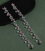 Multi color meena work anklets