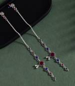 Multi color oxidised anklets
