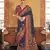 poly viscose art silk paisley print banarasi saree