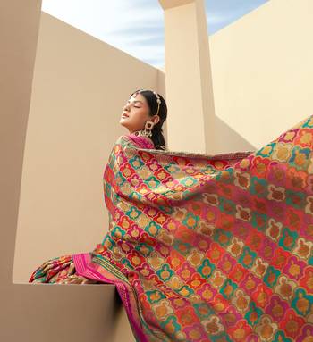 mustard yellow georgette rangkaat banarasi saree 3