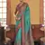 poly viscose art silk paisley print banarasi saree