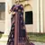 navy blue poly viscose georgette butta work banarasi saree