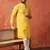 Men yellow sequence kurta