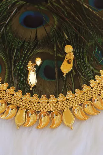 Nagapadam kerala style palakka choker necklace set